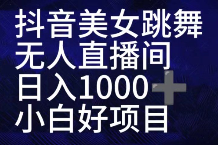 抖音美女跳舞直播间，直播人气爆满，通过小风车，抖音的游戏发行人计划，进行多种变现，一部手机就能做到，一分钟开播，小白上手神器，日入十张不是问题，跟玩一样爱优网赚-网创项目资源站-副业项目-创业项目-搞钱项目爱优网赚