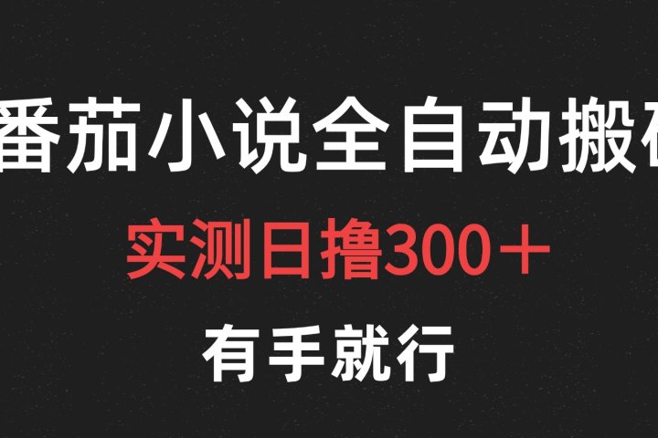 最新番茄小说挂机搬砖，日撸300＋！有手就行，可矩阵放大爱优网赚-网创项目资源站-副业项目-创业项目-搞钱项目爱优网赚