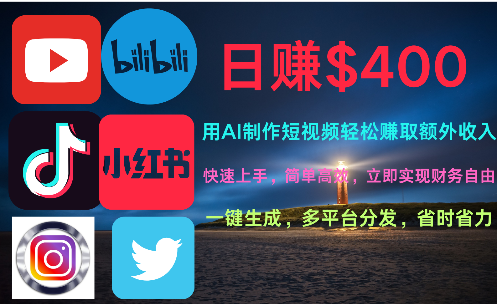 图片[1]爱优网赚-网创项目资源站-副业项目-创业项目-搞钱项目玩转全网视频平台，创造视频就能轻松赚取每天400美金爱优网赚-网创项目资源站-副业项目-创业项目-搞钱项目爱优网赚
