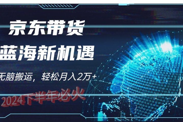 2024下半年最新蓝海项目，无脑搬运，不用剪辑，有手就会，京东图文视频，每月亲测2oooo+爱优网赚-网创项目资源站-副业项目-创业项目-搞钱项目爱优网赚