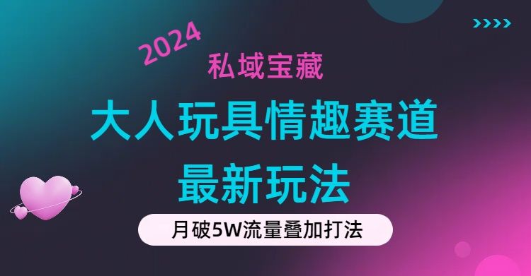 私域宝藏：大人玩具情趣赛道合规新玩法，零投入，私域超高流量成单率高爱优网赚-网创项目资源站-副业项目-创业项目-搞钱项目爱优网赚
