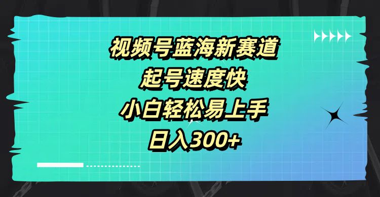 视频号蓝海新赛道，起号速度快，小白轻松易上手，日入300+爱优网赚-网创项目资源站-副业项目-创业项目-搞钱项目爱优网赚
