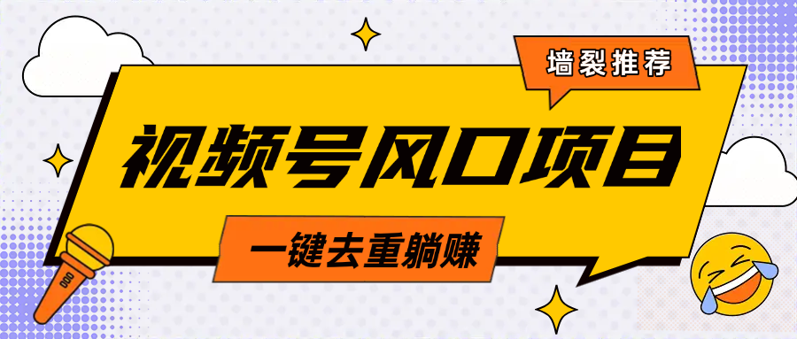 视频号风口蓝海项目，中老年人的流量密码，简单无脑，一键去重，轻松月入过万爱优网赚-网创项目资源站-副业项目-创业项目-搞钱项目爱优网赚