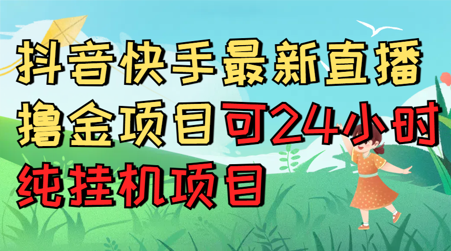 抖音快手最新直播撸金项目可24小时纯挂机项目爱优网赚-网创项目资源站-副业项目-创业项目-搞钱项目爱优网赚