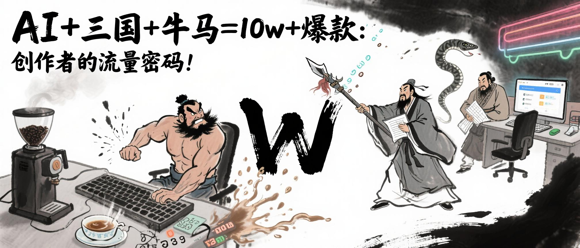 AI+三国+牛马=10w+爆款：创作者的流量密码！爱优网赚-网创项目资源站-副业项目-创业项目-搞钱项目爱优网赚