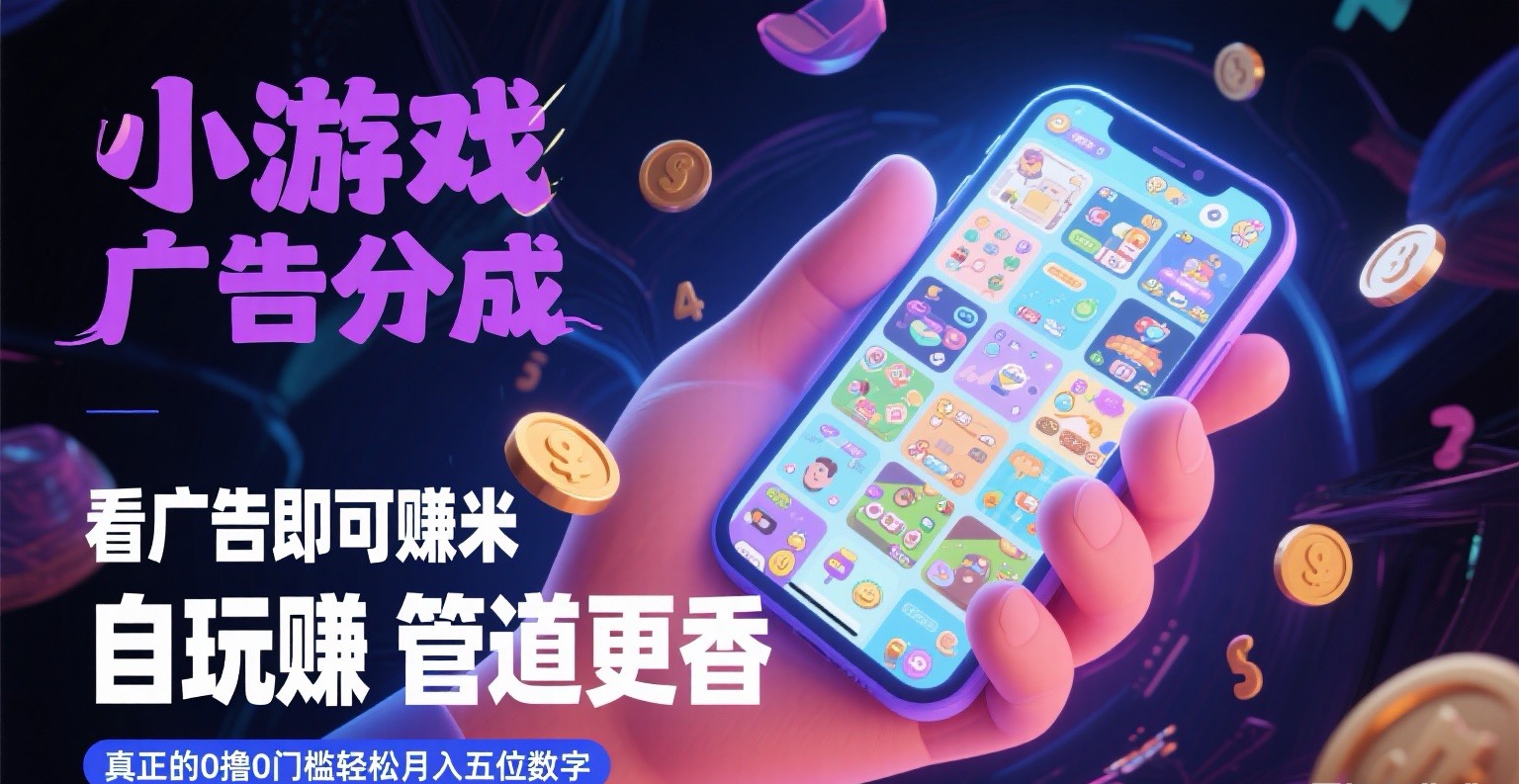 看广告即可赚米 自玩赚 管道更香 真正的零撸零门槛爱优网赚-网创项目资源站-副业项目-创业项目-搞钱项目爱优网赚