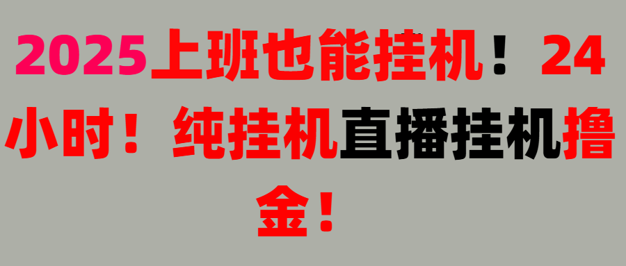 新手也能简单上手！零基础！上班也能挂机！24小时纯挂机！直播挂机撸金！爱优网赚-网创项目资源站-副业项目-创业项目-搞钱项目爱优网赚