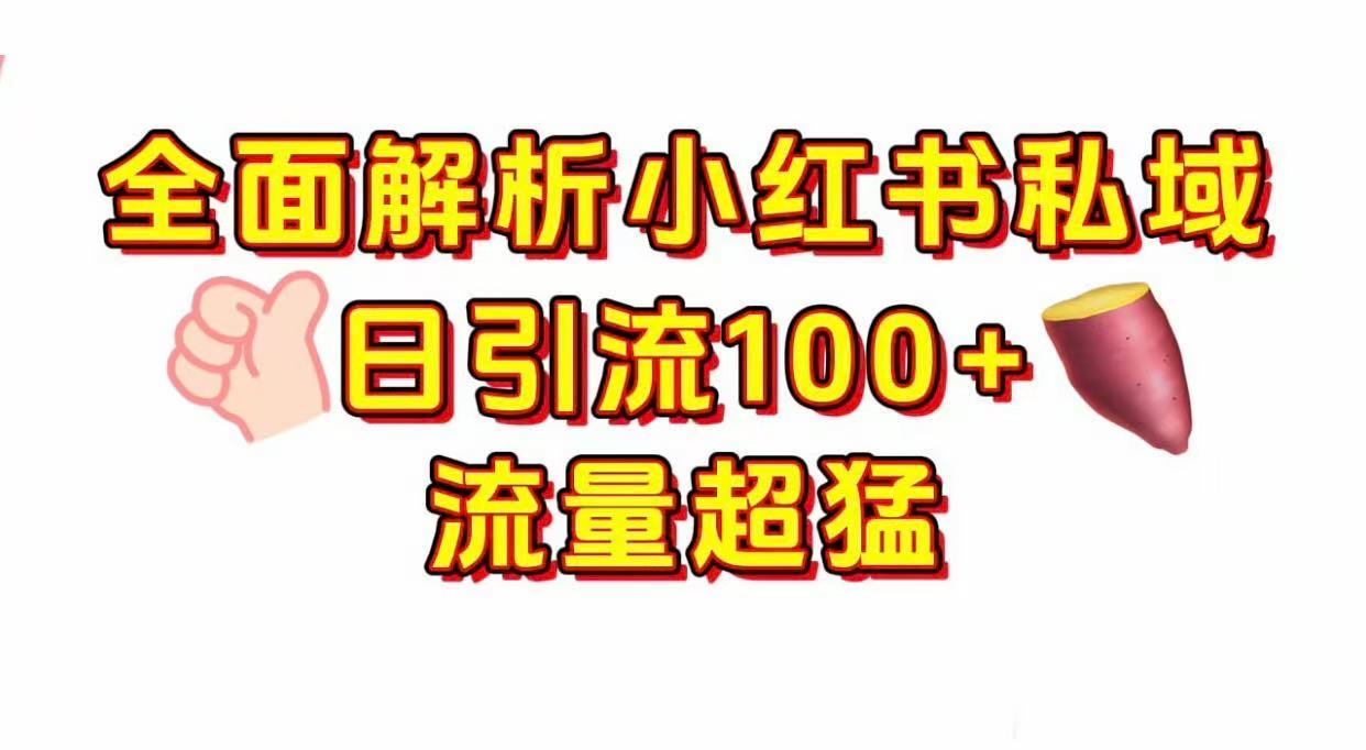 小红书私域引流 每天加100+爱优网赚-网创项目资源站-副业项目-创业项目-搞钱项目爱优网赚